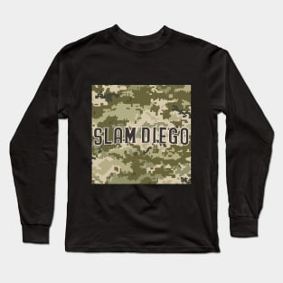 slam diego army pattern Long Sleeve T-Shirt